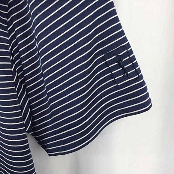 PGA Tour Golf Polo Shirt Mens Size Large Striped Short Sleeve - Picture 4 of 6